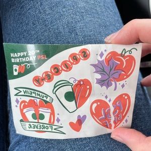 Starbucks 20th anniversary pumpkin spice latte tattoos exclusive